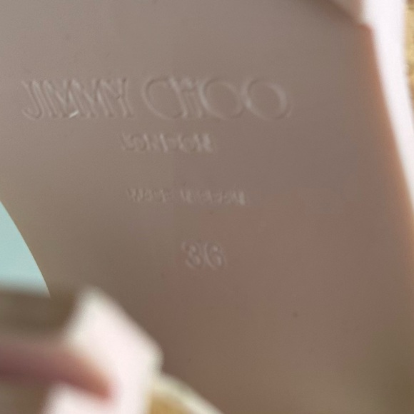 New Jimmy Choo Gal Raffia Cork Ankle-Tie Platform Sandals $750 36 - Picture 9 of 17